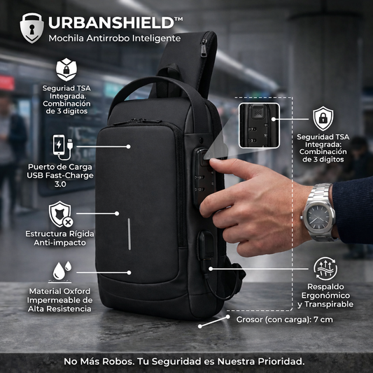 URBANSHIELD™ Mochila Antirrobo Inteligente